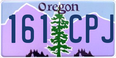 OR license plate 161CPJ