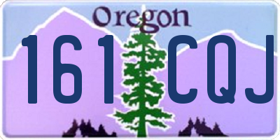 OR license plate 161CQJ