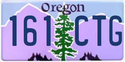 OR license plate 161CTG