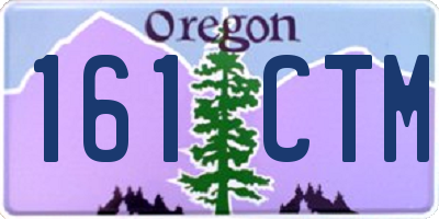 OR license plate 161CTM