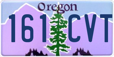 OR license plate 161CVT