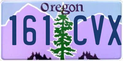 OR license plate 161CVX