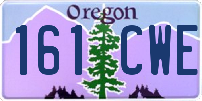 OR license plate 161CWE