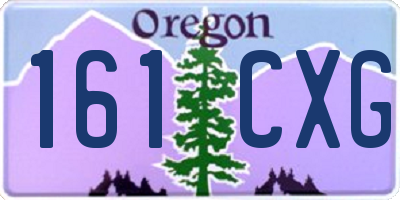 OR license plate 161CXG