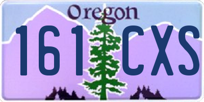 OR license plate 161CXS