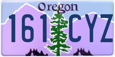 OR license plate 161CYZ