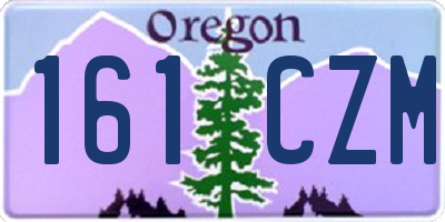 OR license plate 161CZM