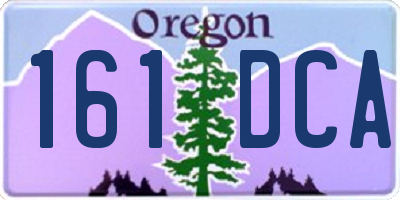 OR license plate 161DCA