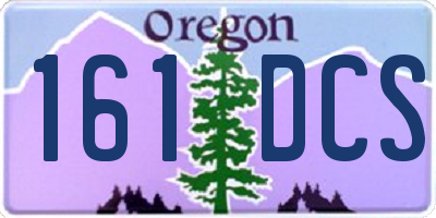 OR license plate 161DCS