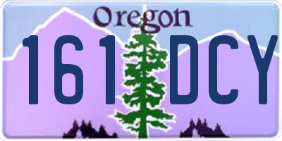 OR license plate 161DCY