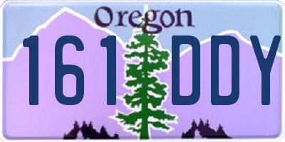 OR license plate 161DDY