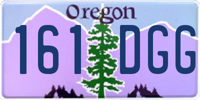 OR license plate 161DGG