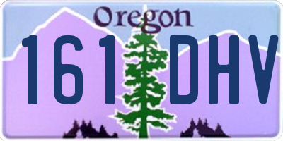 OR license plate 161DHV