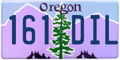 OR license plate 161DIL