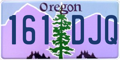 OR license plate 161DJQ