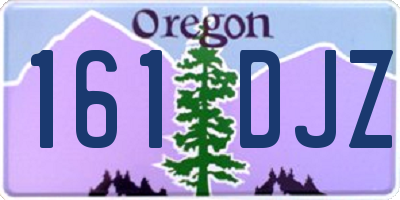 OR license plate 161DJZ