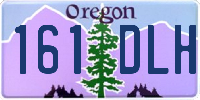 OR license plate 161DLH