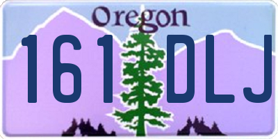 OR license plate 161DLJ