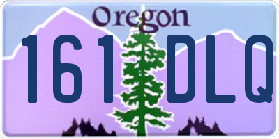 OR license plate 161DLQ