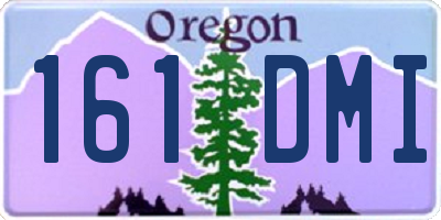 OR license plate 161DMI