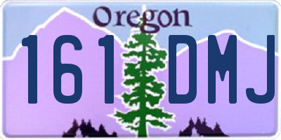 OR license plate 161DMJ