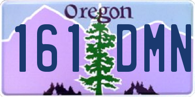 OR license plate 161DMN