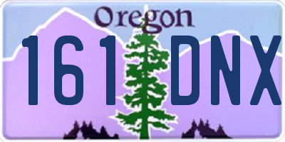 OR license plate 161DNX