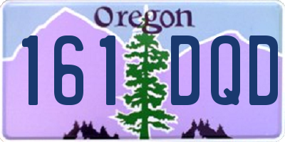 OR license plate 161DQD