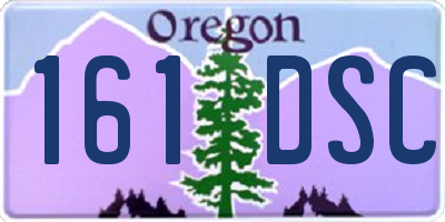 OR license plate 161DSC