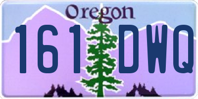OR license plate 161DWQ