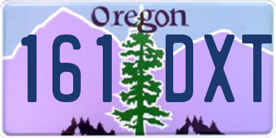 OR license plate 161DXT