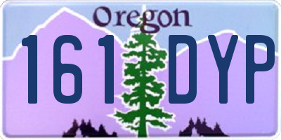 OR license plate 161DYP