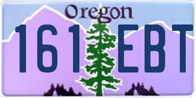 OR license plate 161EBT