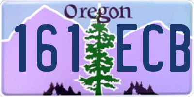 OR license plate 161ECB