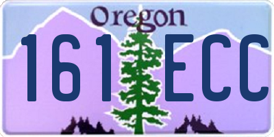 OR license plate 161ECC