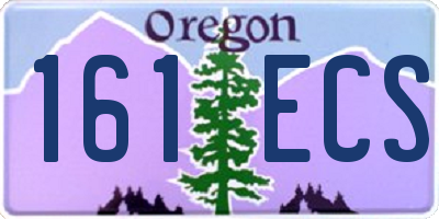 OR license plate 161ECS