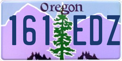 OR license plate 161EDZ