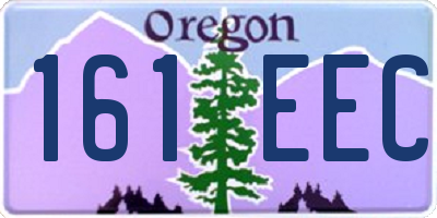 OR license plate 161EEC