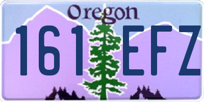 OR license plate 161EFZ
