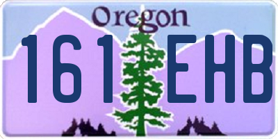 OR license plate 161EHB