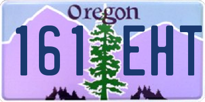 OR license plate 161EHT