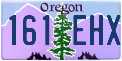 OR license plate 161EHX