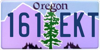 OR license plate 161EKT
