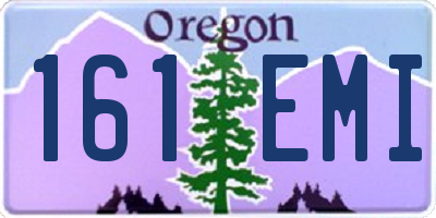 OR license plate 161EMI