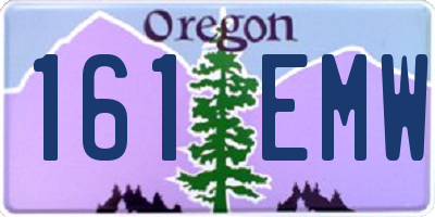 OR license plate 161EMW