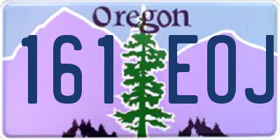 OR license plate 161EOJ