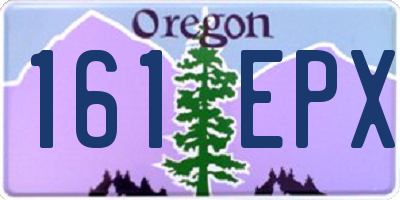 OR license plate 161EPX