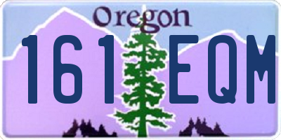 OR license plate 161EQM