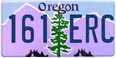 OR license plate 161ERC