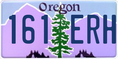 OR license plate 161ERH